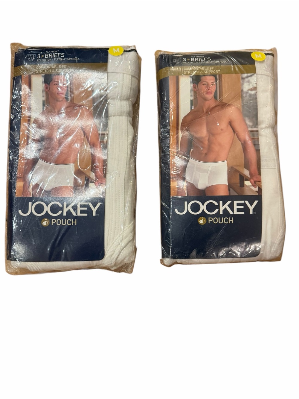 Jockey Men’s White Pouch Briefs - Pack of 3